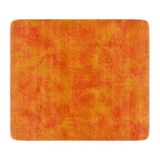 Planche À Découper Motif Abstrait orange (Devant)