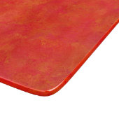 Planche À Découper Motif Abstrait Orange Rouge (Coin)