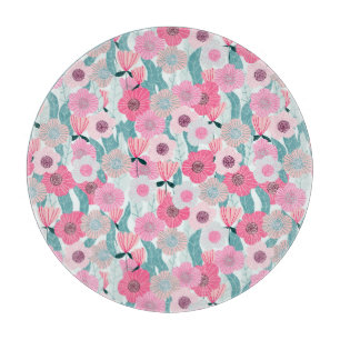 Planche À Découper Motif Abstrait Pastel Pink