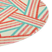 Planche À Découper Motif Abstrait rayé coloré (Coin)