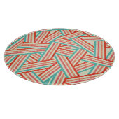 Planche À Découper Motif Abstrait rayé coloré (Coin)