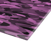 Planche À Découper Motif Abstrait Violet Noir (Coin)