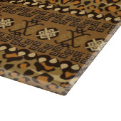 Planche À Découper Motif africain 2 de peau de guépard (Coin)