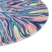 Planche À Découper motif agate de corail océanique (Coin)