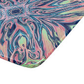 Planche À Découper motif agate de corail océanique (Coin)