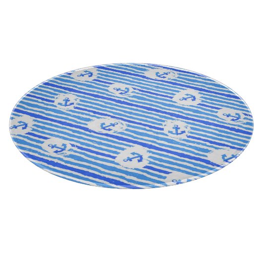 Planche À Découper Motif Ancre d'aquarelle 1 (Coin)