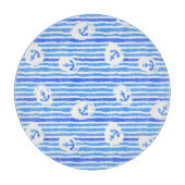 Planche À Découper Motif Ancre d'aquarelle 1 (Devant)