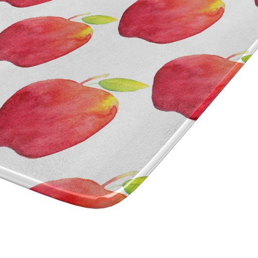 Planche À Découper Motif Apple couleur rouge (Coin)