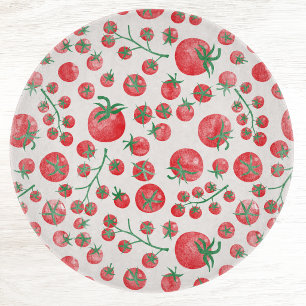 Planche À Découper Motif aquarelle de tomates