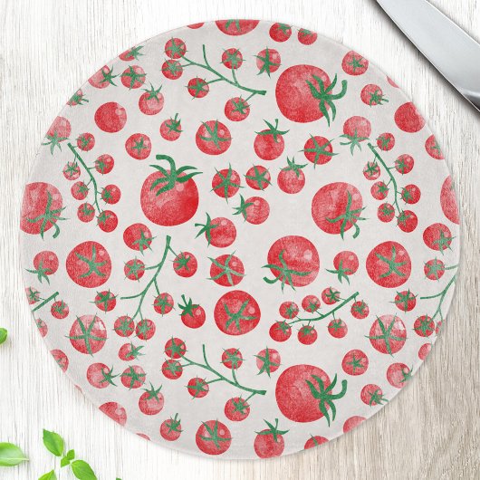 Planche À Découper Motif aquarelle de tomates