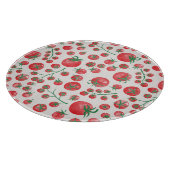 Planche À Découper Motif aquarelle de tomates (Coin)