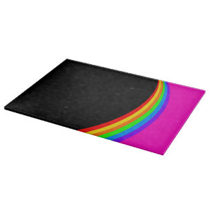 PLANCHE À DÉCOUPER MOTIF ARC-EN-CIEL
