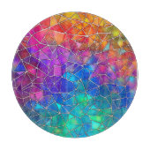 Planche À Découper Motif arc-en-ciel en verre tendu (Devant)