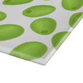 Planche À Découper Motif aux olives vertes (Coin)