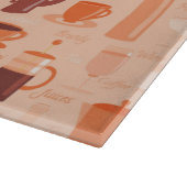 Planche À Découper Motif avec boissons et texte (Coin)