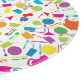 Planche À Découper Motif Avec Cuisine Colorée (Coin)