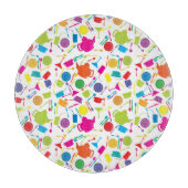 Planche À Découper Motif Avec Cuisine Colorée (Devant)