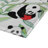 Planche À Découper motif avec de beaux pandas avec des coeurs (Coin)