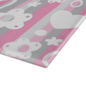 Planche À Découper Motif avec des coeurs et des fleurs (Coin)