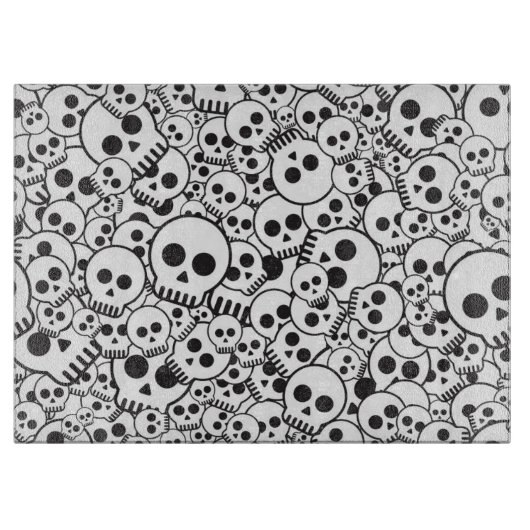 Planche À Découper Motif avec des crânes (Devant)