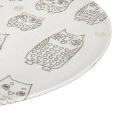 Planche À Découper Motif avec des hiboux (Coin)