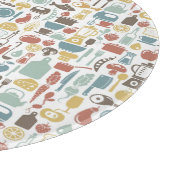 Planche À Découper Motif avec des icônes de cuisine (Coin)