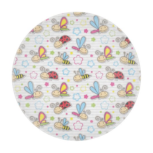 Planche À Découper motif avec des insectes (Devant)