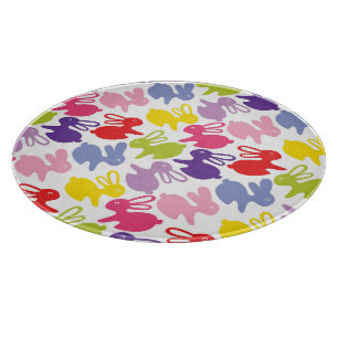 Planche À Découper motif avec des lapins de Pâques