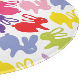 Planche À Découper motif avec des lapins de Pâques (Coin)