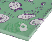 Planche À Découper Motif avec la nourriture (Coin)