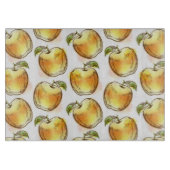 Planche À Découper Motif avec la pomme jaune (Devant)