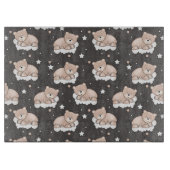 Planche À Découper motif avec le petit sommeil d'ours (Devant)