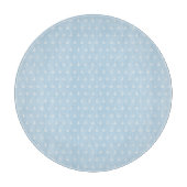 Planche À Découper Motif avec les ancres blanches sur le bleu (Devant)