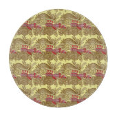 Planche À Découper Motif avec les poissons et la vague (Devant)