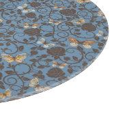 Planche À Découper motif avec les roses et le papillon (Coin)