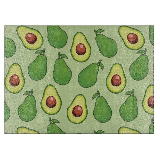 Planche À Découper Motif Avocado (Devant)