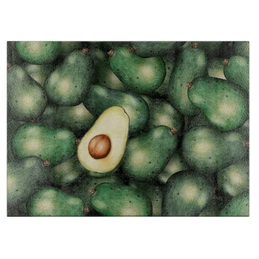 Planche À Découper Motif Avocado (Devant)