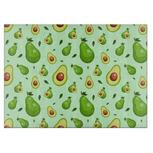 Planche À Découper Motif Avocado (Devant)