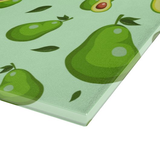 Planche À Découper Motif Avocado (Coin)