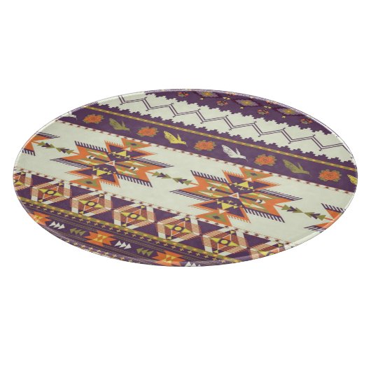Planche À Découper Motif aztèque coloré (Coin)