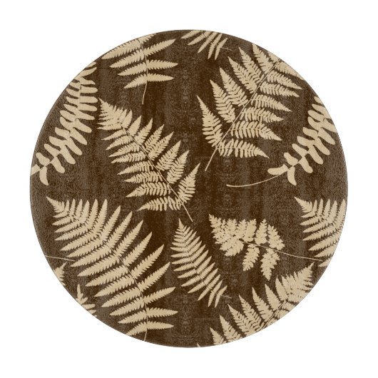 Planche À Découper Motif, beige et Brown (Devant)