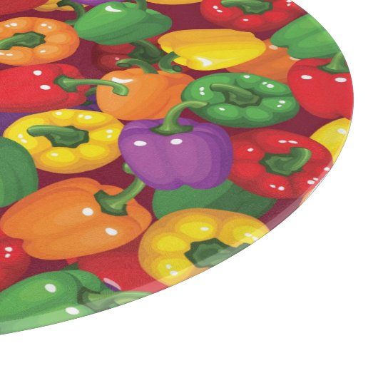 Planche À Découper Motif Bell Pepper (Coin)