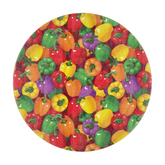 Planche À Découper Motif Bell Pepper (Devant)