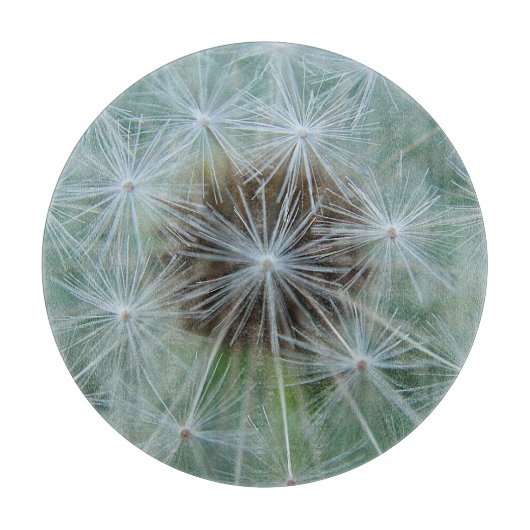 Planche À Découper Motif blanc Dandelion (Devant)