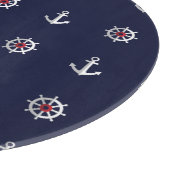 Planche À Découper Motif blanc et bleu rouge d'Ancre (Coin)