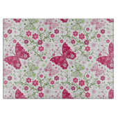 Planche À Découper Motif blanc floral (Devant)