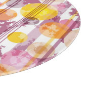 Planche À Découper Motif blanc rayé tacheté (Coin)