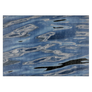 Planche À Découper Motif bleu abstrait cool