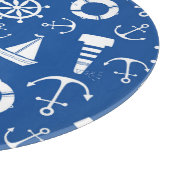 Planche À Découper Motif bleu de mer (Coin)