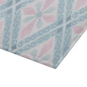Planche À Découper motif bleu en forme de diamant (Coin)